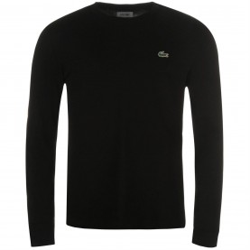 тениска,мъжки,тениски,lacoste,basic,logo,long,sleeve,t,shirt,black,031