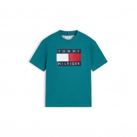 тениска,tommy,hilfiger,kids,t,shirt,teal,ct3