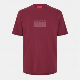 мъжки,тениски,hugo,hugo,delastio,10273257,01,dark,red,602