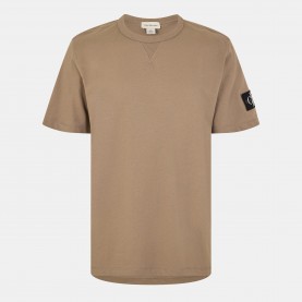 Тениска Calvin Klein Jeans Monogram Badge T-Shirt - Brindle тениска,мъжки,тениски,calvin,klein,jeans,monogram,badge,t,shirt,brindle