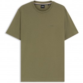 Тениска Boss Mens Thompson Soft Cotton T-Shirt - Med Green 314 тениска,мъжки,тениски,boss,men,s,thompson,soft,cotton,t,shirt,med,green,314