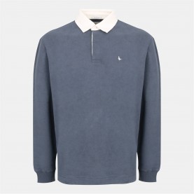 Jack Wills Rugby Polo Sn54 - Faded Indigo облекла,на,разпродажба,мъжки,блузи,с,яка,мъжки,ризи,мъжки,тениски,jack,wills,rugby,polo,sn54,faded,indigo