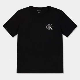 тениска,calvin,klein,jeans,kids,chest,logo,t,shirt,ck,black,beh