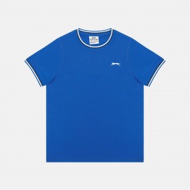 тениска,детски,тениски,детски,облекла,slazenger,tipped,t,shirt,jn61,royal,blue