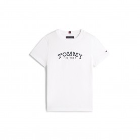 Тениска Tommy Hilfiger Kids Print T-Shirt - White YBR тениска,tommy,hilfiger,kids,print,t,shirt,white,ybr
