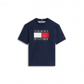 тениска,детски,3/4,панталони,детски,облекла,tommy,hilfiger,tommy,heritage,tee,jn61,night,navy,c1g