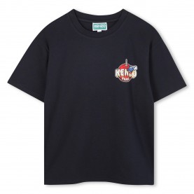 Детска тениска Kenzo Unisex Kids Small Print Regular Fit T-Shirt - Navy детска,тениска,kenzo,unisex,kids,small,print,regular,fit,t,shirt,navy