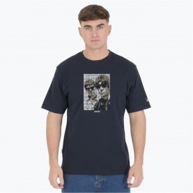 Тениска Peaceful Hooligan Men's Peaceful Brothers Regular Fit T-Shirt - Navy тениска,облекла,на,разпродажба,мъжки,тениски,peaceful,hooligan,men's,peaceful,brothers,regular,fit,t,shirt,navy