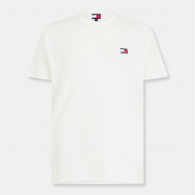 тениска,облекла,на,разпродажба,мъжки,тениски,tommy,jeans,classic,tommy,small,badge,t,shirt,ecru