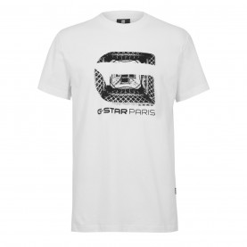 тениска,мъжки,тениски,g,star,paris,t,shirt,white