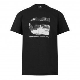 тениска,мъжки,тениски,g,star,rotterdam,t,shirt,dk,black