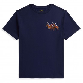 Тениска Polo Ralph Lauren Kids Large Logo T-Shirt - Newport Navy тениска,polo,ralph,lauren,kids,large,logo,t,shirt,newport,navy