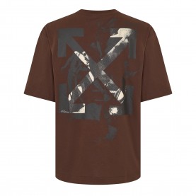 Тениска Off White Mens Arrow Skate T-Shirt - Choc/Crème тениска,мъжки,тениски,off,white,men,s,arrow,skate,t,shirt,choc,cr,me