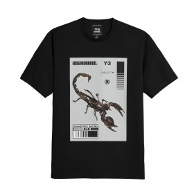 Тениска Y3 X Neighborhood Scorpion Graphic T-Shirt - Black/Granite тениска,мъжки,тениски,y3,x,neighborhood,scorpion,graphic,t,shirt,black,granite