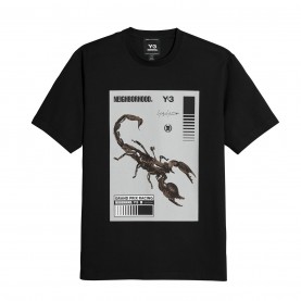 тениска,облекла,на,разпродажба,мъжки,тениски,y3,x,neighborhood,scorpion,graphic,t,shirt,black,granite