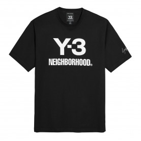 Тениска Y3 x Neighborhood Logo T-Shirt - Black тениска,мъжки,тениски,y3,x,neighborhood,logo,t,shirt,black