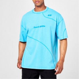 тениска,облекла,на,разпродажба,мъжки,тениски,jack,wills,sunbleach,cut,&amp;,sew,t,shirt,cyan