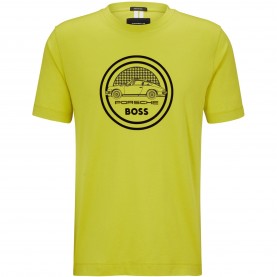 Тениска Boss Mens Tiburt Ps T-Shirt - Green тениска,мъжки,тениски,boss,men,s,tiburt,ps,t,shirt,green