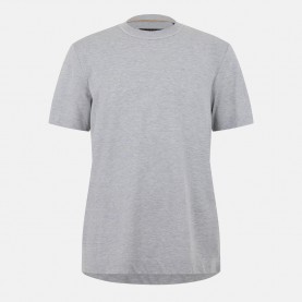 Тениска Boss Mens Tesar Regular Fit T-Shirt - Silver тениска,мъжки,тениски,boss,men,s,tesar,regular,fit,t,shirt,silver
