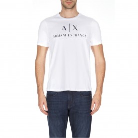 тениска,мъжки,тениски,armani,exchange,logo,t,shirt,white,1100