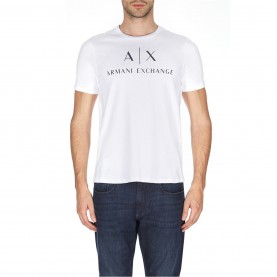 тениска,зимни,аксесоари,мъжки,тениски,armani,exchange,logo,t,shirt,white,1100