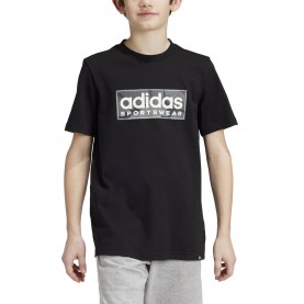 юношеска,тениска,разпродажба,adidas,детски,тениски,adidas,logo,t,shirt,junior,black,wht,grey