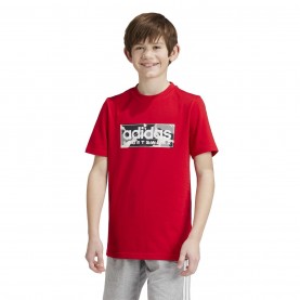 юношеска,тениска,разпродажба,adidas,детски,тениски,adidas,logo,t,shirt,junior,red,ltgrey,blk