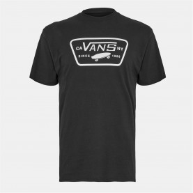 тениска,дамски,топове,vans,full,patch,london,fog,t,shirt,unisex,adults,black,white