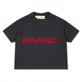 Детска тениска FEAR OF GOD ESSENTIALS Unisex Kids' Regular Fit Logo T-Shirt - Iron Grey детска,тениска,детски,3/4,панталони,fear,of,god,essentials,unisex,kids',regular,fit,logo,t,shirt,iron,grey