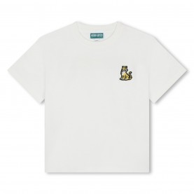 юношеска,тениска,детски,3/4,панталони,kenzo,embroidered,tiger,t,shirt,juniors,white,12p