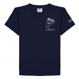 юношеска,тениска,с,щампа,детски,тениски,champion,graphic,print,crew,tee,juniors,navy