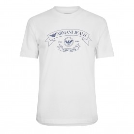 Тениска Emporio Armani Mens T-Shirt - Blanc тениска,мъжки,тениски,emporio,armani,men,s,t,shirt,blanc