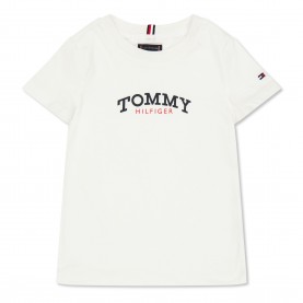 Тениска Tommy Hilfiger Kids Mono T-Shirt - White YBR тениска,tommy,hilfiger,kids,mono,t,shirt,white,ybr