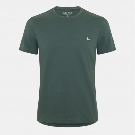 Мъжка тениска Jack Wills Sandleford T-Shirt Mens - Dark Pine мъжка,тениска,мъжки,тениски,jack,wills,sandleford,t,shirt,mens,dark,pine