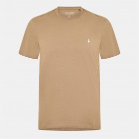 Мъжка тениска Jack Wills Sandleford T-Shirt Mens - Fawn мъжка,тениска,мъжки,тениски,jack,wills,sandleford,t,shirt,mens,fawn