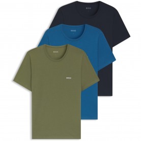 Тениска Boss Tshirtrn 3p Classic 10267938 0 - Grey/Navy/Blue тениска,мъжки,тениски,boss,tshirtrn,3p,classic,10267938,0,grey,navy,blue