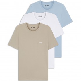 Тениска Boss Tshirtrn 3p Classic 10267938 0 - Wht/Blu/Brn тениска,облекла,на,разпродажба,мъжки,тениски,boss,tshirtrn,3p,classic,10267938,0,wht,blu,brn
