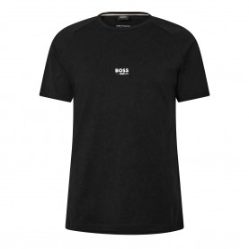 Тениска Boss Mens BOSS Bodywear Short Sleeve T-Shirt with Logo Detail - Black 005 тениска,мъжки,тениски,boss,mens,boss,bodywear,short,sleeve,t,shirt,with,logo,detail,black,005