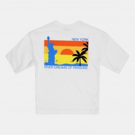 Тениска Rose London Fewer Dreams T-shirt - Off White тениска,облекла,на,разпродажба,мъжки,тениски,rose,london,london,fewer,dreams,t,shirt,off,white