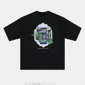 Тениска Rose London Gardens T-shirt - Black тениска,мъжки,тениски,мъжки,потници,мъжки,блузи,с,яка,rose,london,gardens,t,shirt,black