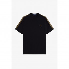 тениска,облекла,на,разпродажба,мъжки,тениски,fred,perry,fred,tape,t,shirt,sn62,black,102