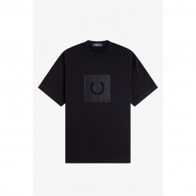 Fred Perry Fred Box Graphic T Sn62 - Black 102 мъжки,тениски,fred,perry,fred,box,graphic,t,sn62,black,102