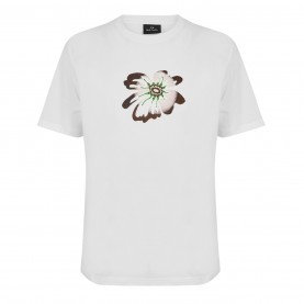 тениска,мъжки,тениски,ps,paul,smith,ps,flower,t,shirt,sn62,white,01