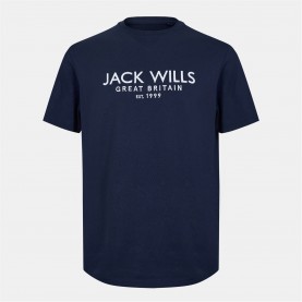 тениска,мъжки,тениски,jack,wills,carnaby,logo,t,shirt,navy