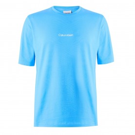 Тениска Calvin Klein Men's Logo T-Shirt - Blue Crush 26 тениска,мъжки,тениски,calvin,klein,men's,logo,t,shirt,blue,crush,26