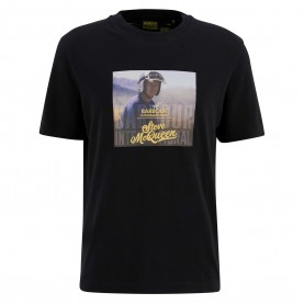Тениска Barbour International Mens Walde Graphic T-Shirt - Black BK11 тениска,мъжки,тениски,barbour,international,mens,walde,graphic,t,shirt,black,bk11