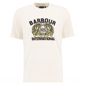 Тениска Barbour International Mens Talisman Graphic T-Shirt - Whspr Wht WH32 тениска,мъжки,тениски,barbour,international,mens,talisman,graphic,t,shirt,whspr,wht,wh32