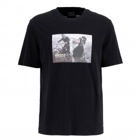 Тениска Barbour International Mens Hellen T-Shirt - Black тениска,мъжки,тениски,barbour,international,mens,hellen,t,shirt,black