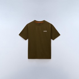 Мъжка тениска Napapijri Napa Small Box T-shirt Mens - Dark Olive мъжка,тениска,мъжки,ежедневни,облекла,мъжки,тениски,napapijri,napa,small,box,t,shirt,mens,dark,olive