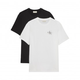 Calvin Klein Jeans CKJ Micro Logo 2Pk T Sn63 - Black/White мъжки,тениски,calvin,klein,jeans,ckj,micro,logo,2pk,t,sn63,black,white